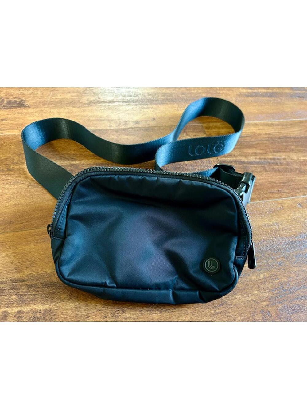 Lole Black Nylon Waist Bag Fanny Pack with Adjustable Strap